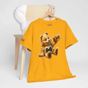 "The cares who bear' Unisex Heavy Cotton Tee, Fun Casual Tee, Gift for Kids, Summer Wear, Birthday Party Shirt