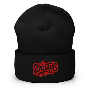 2wenty8 "Splash" Embroidered Cuffed Beanie