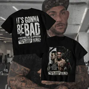 Dustin Poirier It's Gonna Be Bad T-Shirt IGBBMN The Diamond Dustin Poirier Graphic Tee UFC MMA Sport Shirt MMA Fan Apparel Gift for Men Women American Made Fightwear