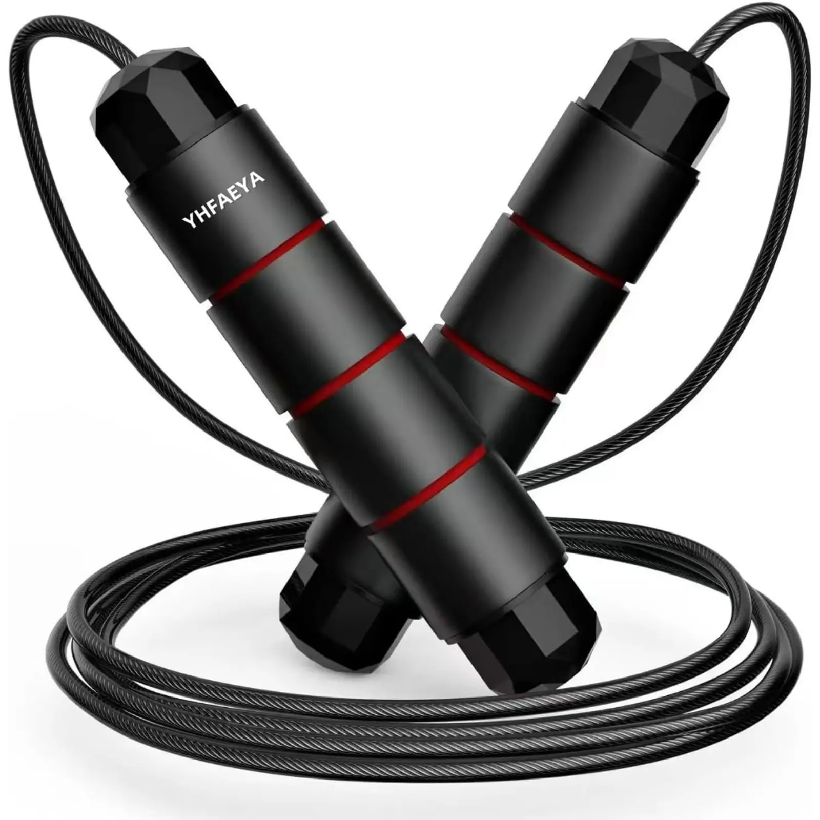 Jump Rope: Tangle-Free Speed Rope—Adjustable Steel Cable Jump Rope with ...