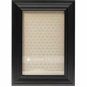 212 MAIN Classic Rectangle Wooden Frame, 8x10 in. with Glass, Decorative Black Wall Display for Baby & Maternity Spaces