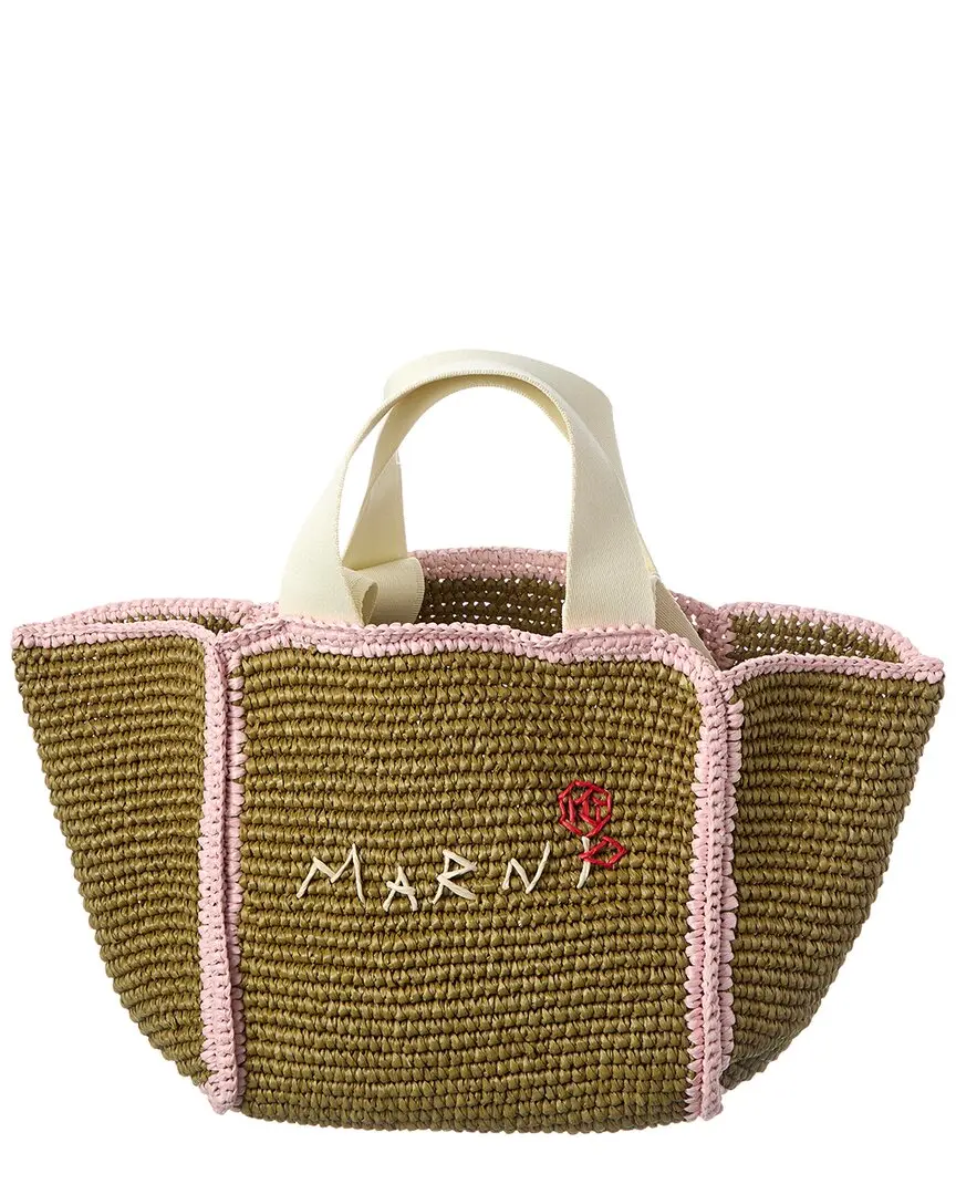 Marni Macrame Sillo Small Shopper Tote