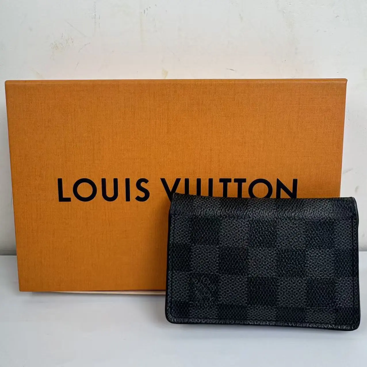 Pre-owned Louis Vuitton DAMIER GRAPHITE CARD HOLDER CC0489