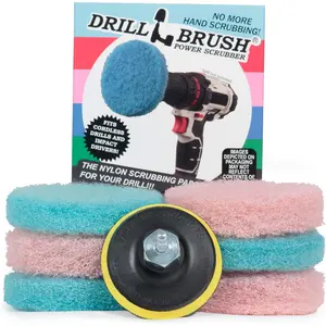 Drill Brush Cleaning Supplies Bathroom Accessories Scrub Pads Shower Cleaner Bathtub Bath Mat Bathroom Sink Scrubber Hard Water Stain Remover Glass Cleaner Shower Door Cleaner
