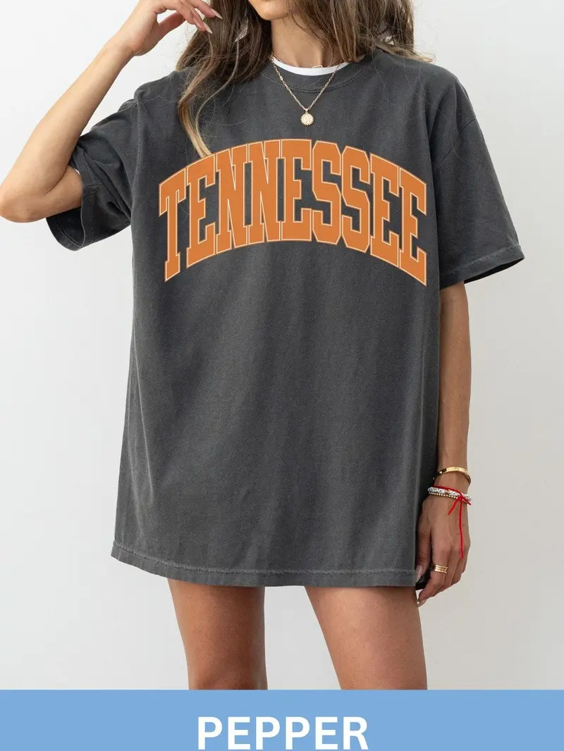 Comfort Colors Tennessee Shirt, Game Day Shirt, Tennessee Football, Varsity Letter, Vintage Tennessee Shirt, Tennessee Basketball Shirt, tshirt hot trend TikTok 2025, Menswear Top, Women Top, tshirt trend 2025