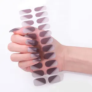 No Bake Gel Nail Strips- Plum Passion