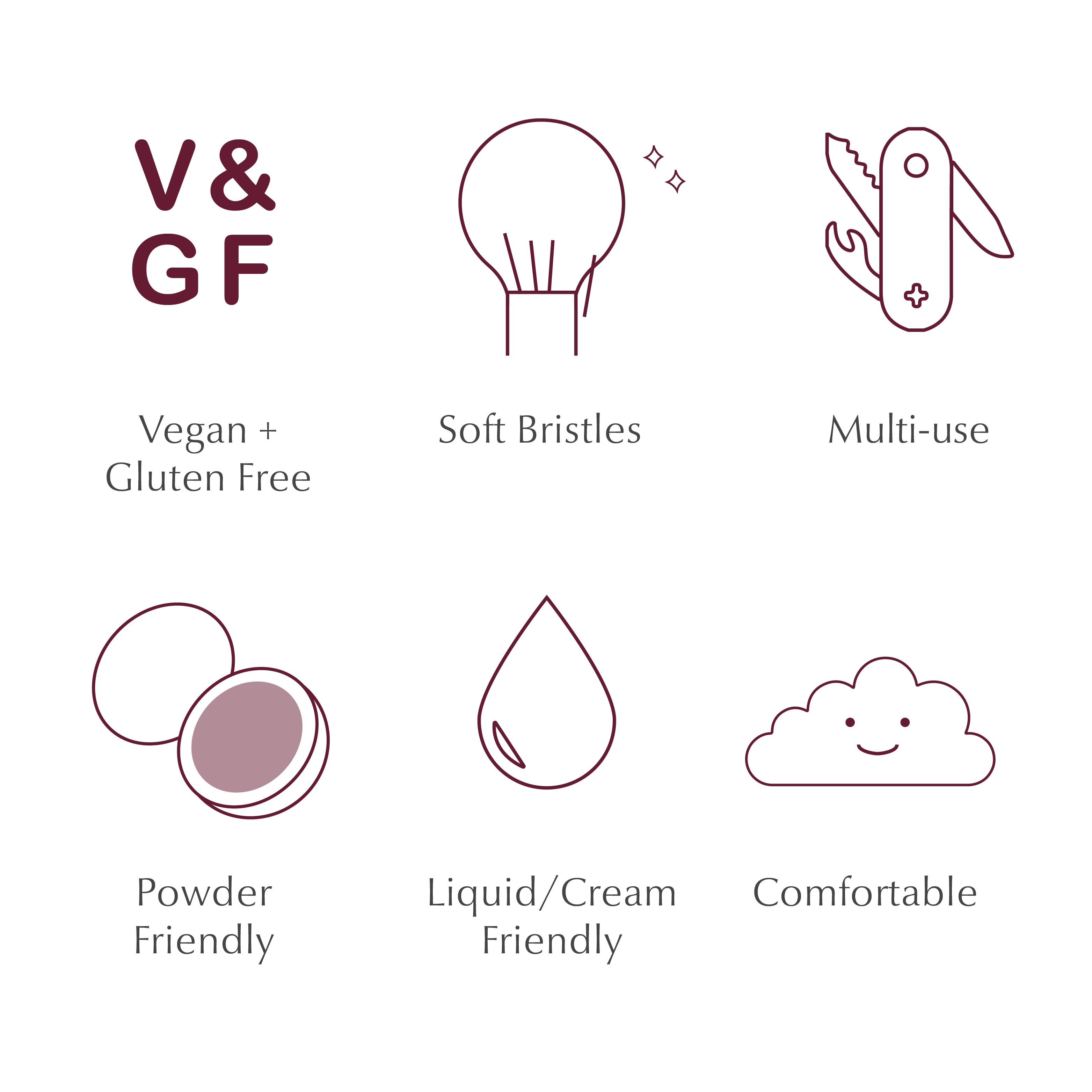 Blush and Highlight Makeup Brush