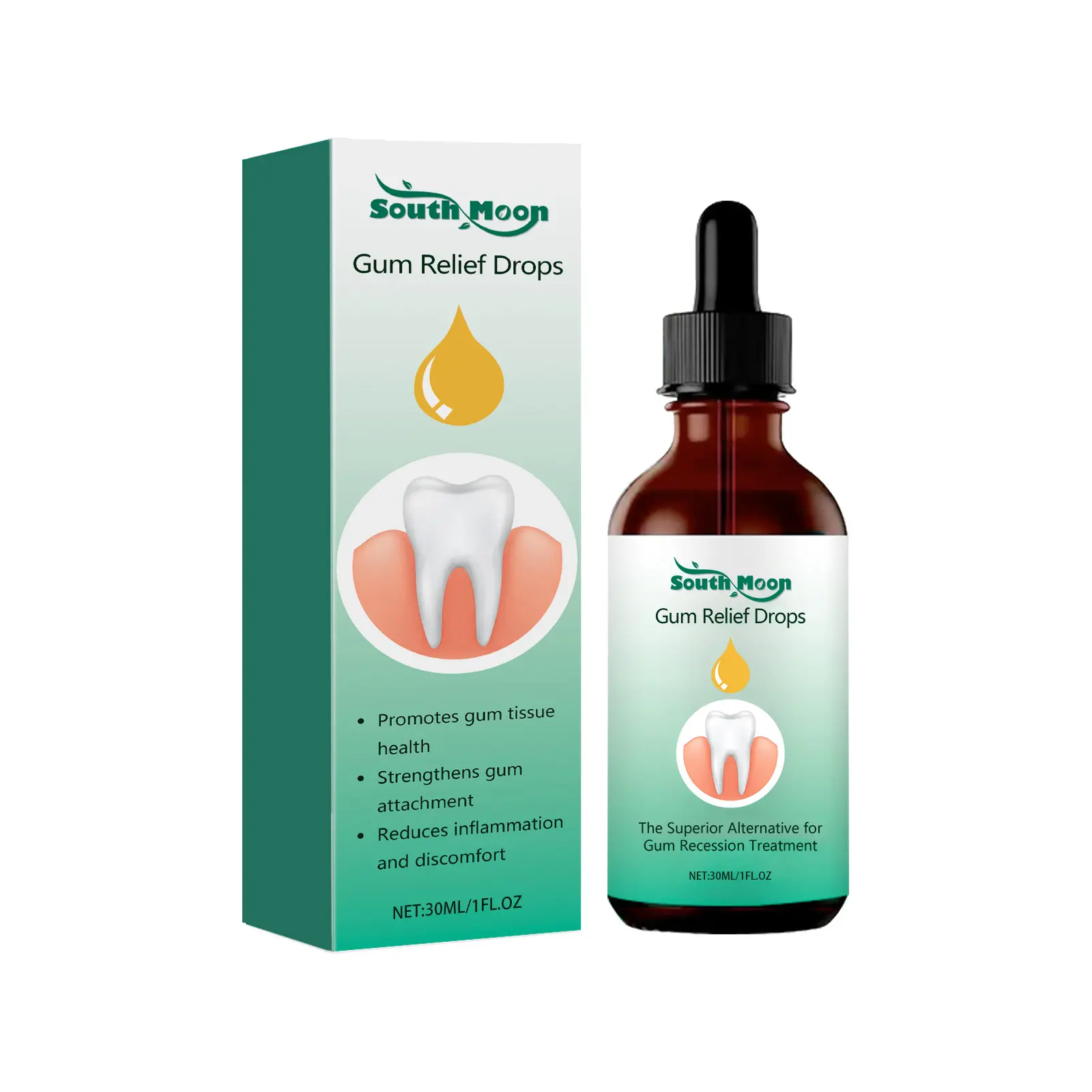 Gum Care Oral Drops – Gentle Gum Care, Fresh Breath & Daily Oral Hygiene | Aloe Extract & Eucalyptus Oil | Night Oral Care Drops