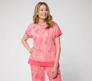 Belle by Kim Gravel Packabelle Front Knit Back Top
