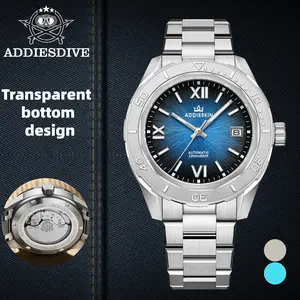 AddiesKin Luxury Watches for Men - Ultra Thin 9015 Automatic Skeleton Watches Sapphire 100m Waterproof Luminous Business Dress Watch