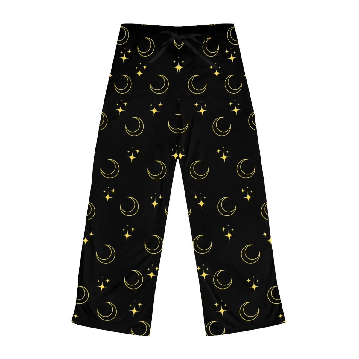 Celestial Night Sky Women's Pajama Pants, Moons and Stars Lounge Sleepwear, Lunar Stargazing Gift, Galaxy Pyjama Bottoms, Astral PJs