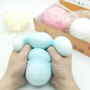 10cm Super Large Fluffy Slime Ball, Giant Stress Relief Squeezing Toy, Slow Rebound Squeezing Toy, Soft Cute Gift, Birthday/easter Gift