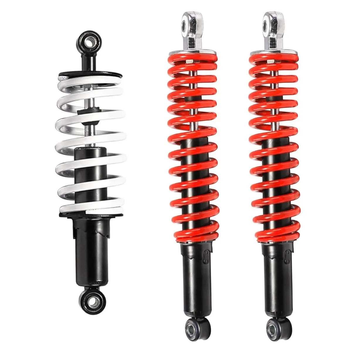 2pcs 350mm Front Shocks with 300mm Rear Shock Absorber Suspension for Go Kart Karting ATV UTV Drift Trike Golf Cart Quad Buggy Dune Moped Lawn Mower Four Wheeler Tricycle Pit Dirt Bike Scooter