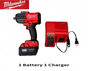 Milwaukee 1000N.m High Torque Impact Wrench With Brushless Motor For Heavy Duty Fastening And Loosening Tasks In Automotive Repair Machinery Maintenance Construction And Industrial Assembly Sturdy Power Tool With Stable Output And Extended Service Life