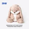 【ZEIO TOYS】Cool drop drop rabbit plush toy doll Cute rabbitdoll doll Holiday gift companion Valentine's Day giftBunny Funny ear Perfect for a Gift (Brown)