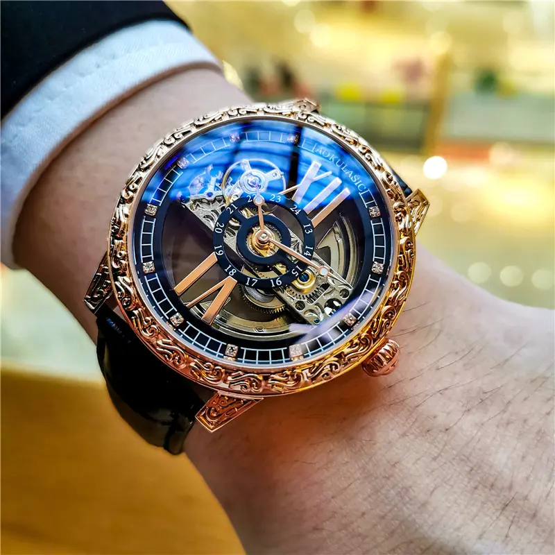 Star Shine Style   Black Belt Rose Gold