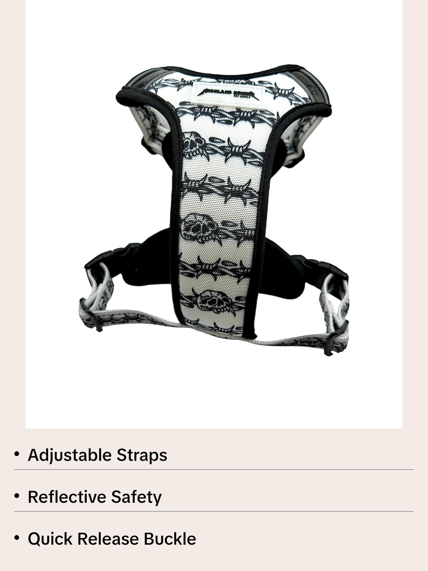 Y - HARNESS - BARB WIRE WHITE