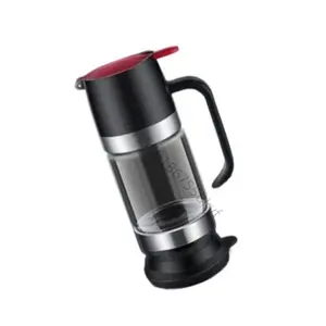 High Capacity Honeys and Syrup Dispenser Press Operated Honeys Jar with Handle f