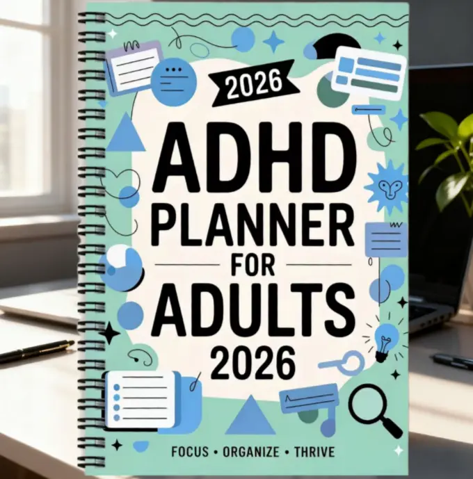 ADHD Cleaning Plan Spiral Notebook A5 Size, 72 Pages Writing & Coloring Chore Tracker Book, Daily Household Task Organizer Planner