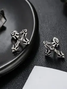 Cross Earrings for Men and Women, Punk Fashion Jewelry, Trendy and Stylish Ear Studs, Versatile Accessory for All Occasions
