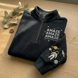 Embroidered Rocky Amaze Amaze Amaze Quarter Zip, Erid Planet Project Hail Mary Sweatshirt, Sci-fi Fantasy Bookish Crewneck, Gift For Her Him