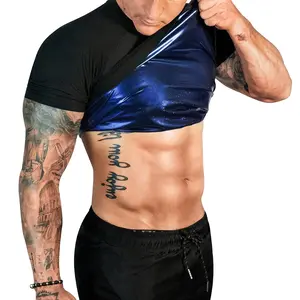 Men Sauna Shirt Shapewear Sweat Sauna Suit for Gym Exercise Compression Shirt Workout Tank Top Sports Fitness Menswear Breathable Lightweight Body Shaper
