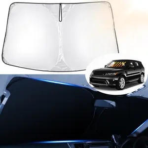 Canvcle Windshield Sun Shade for 2014-2022 Land Rover Range Rover Sport Foldable Sun Visor Protector Blocks UV Rays Keeps Car Cooler 240T 5 Layers Material for Enhanced Protection