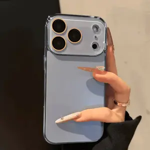 Crystal Lens Design Anti-Drop Phone Case, Compatible with iPhone 17 Air Pro Max 16 Pro Max 15 14 13 12 11, Durable Protection Smartphone Cellphone
