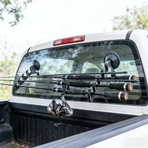 4pcs/8pcs Easy Install Fishing Rod Holder, Car Suction Cup Fishing Pole Storage Organizer