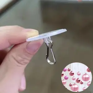 Wall Mounted Self Adhesive Ceiling Hook, 50pcs Seamless Wall Hanging Hook, Christmas Party Decoration Supplies for Home Office, Wall Mount Compatible