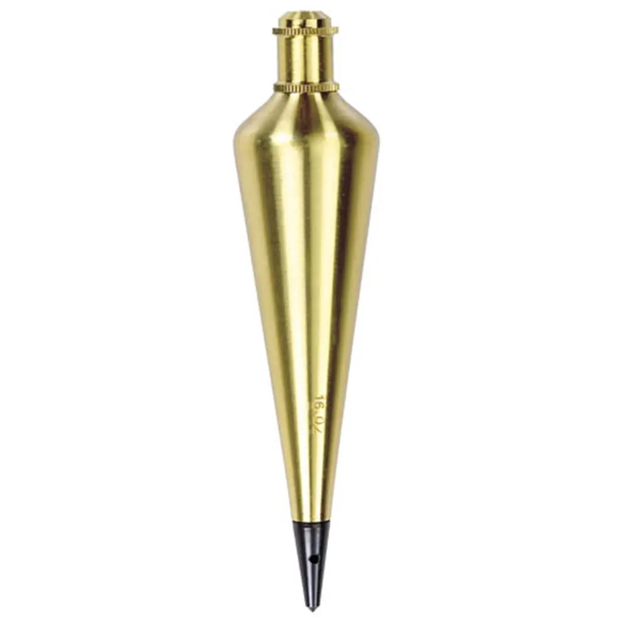 BOB Solid Brass Plumb Bob, 16 oz (1 lb) Polished Lacquer Finish, Rust-Resistant with Replaceable Steel Tips for Framing, Construction