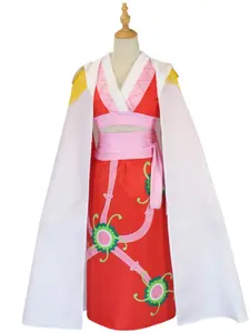 Anime Boa Hancock Cosplay Costumes Sexy Empire Red Kimono Dress Uniform Boa Hancock Earrings Halloween Costumes for Women Men