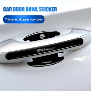 Car Door Handle Bowl Protective Stickers, Anti-Collision Decor Thickened Design for Vw Volkswagen Gtd Gli Gti Golf 7 6 5 Mk7 Mk6 Mk5 Mk4 Tsi Car Door Trim Sticker