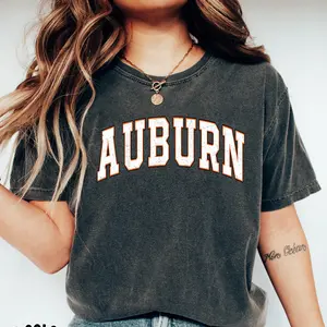 Comfort Colors Auburn Alabama Shirt, Vintage Style Auburn City Top, Game Day Shirt, Retro Travel Gift Unisex