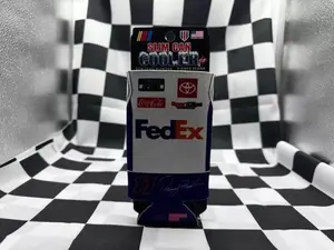 Denny Hamlin Joe Gibbs Racing FedEx Slim Can Cooler Drinkware