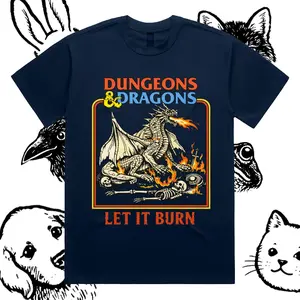 Dungeons & Dragons - Cotton Classic Fit Retro Dark Humor Graphic Tee