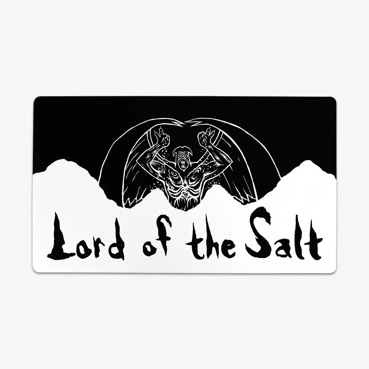 Lord of the Salt Thin Computer Desk Pad - 24"x14" Polyester Desktop Mat, Customizable Artistic Decorative Accessory with Desk Protection & Grippy Backing, Artistic Decorative Desktop Mats