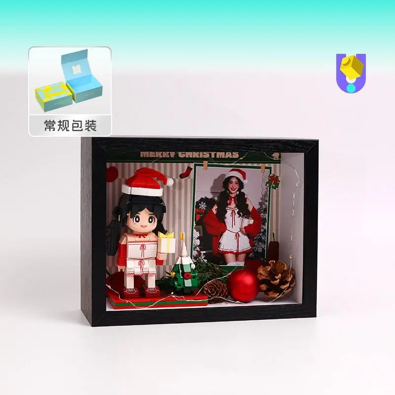 Christmas black frame