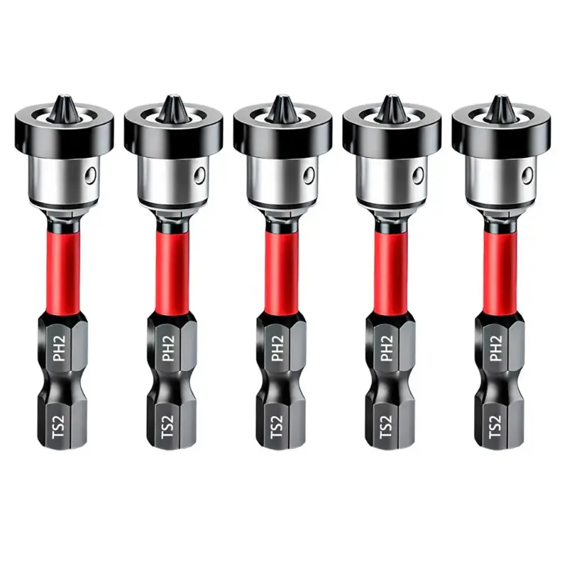 5Pcs Electric Socket Screw Adapters, Quick-Connect Hex Drive Socket Converters with Anti-Slip Locating Structure, High Hardness Impact-Resistant Bits for Nut Handling, Power Drill & Electric Wrench Auto Repair Hardware Accessory, 50Mm, Alloy Steel