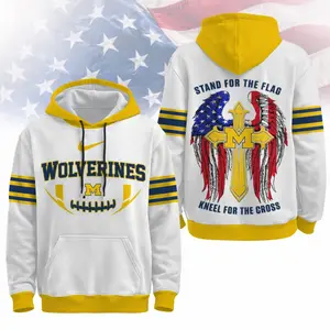 Michigan 2025 Faith Flag Graphic Hoodie Streetwear