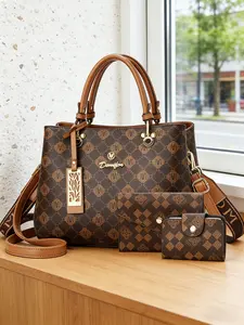 Women's 3-piece bag set with letter print handbags, large-capacity women's tote bags, popular and best-selling women's bags of the year, practical shoulder and crossbody bags for work or dates, Versatile Use, ideal Mother's Day gift for mom, Fashion