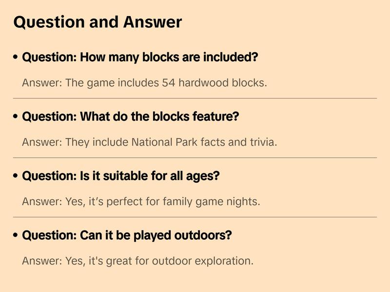 Jenga National Parks Edition