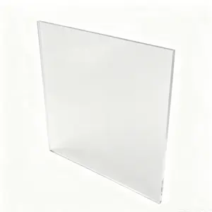 FixtureDisplays® Transparent Acrylic Square Board Clear Sign Board Square Acrylic Sheet 10.5 x 10.5" Logo Plaque 18492-NF