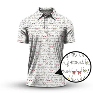 Funny Pattern Golf Shirt For Men, Unique Golf Polo, Perfect Gift For Golf Lovers