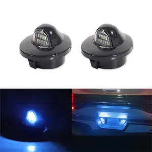 2PCS Ice Blue LED License Plate Tag Lights For Ford F150 F250 F350 F450 1999-2016 Replace OEM F1TZ13550A, F67Z13550AA, F37Z-13550-A F37Z-13550-AA