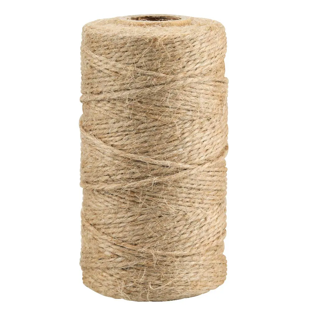 328 Feet Natural Jute Twine for Arts & Crafts, Packing String, Best Christmas Gift