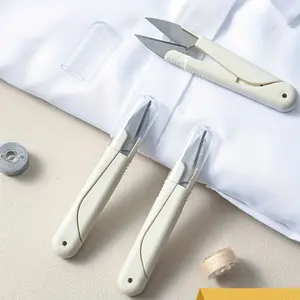 3pcs Portable Household Craft Scissors with a Cover for Cutting Threads, Fishing Lines, And Sewing, Suitable for Cross-Stitch And Garment Tailoring, Sewing Supplies