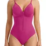 XEY Women's Classical Bodysuits Shapewear - Tummy Control, Seamless Sleeveless Deep V Neck, Bust Shaper, Body Contouring Underwear Binder