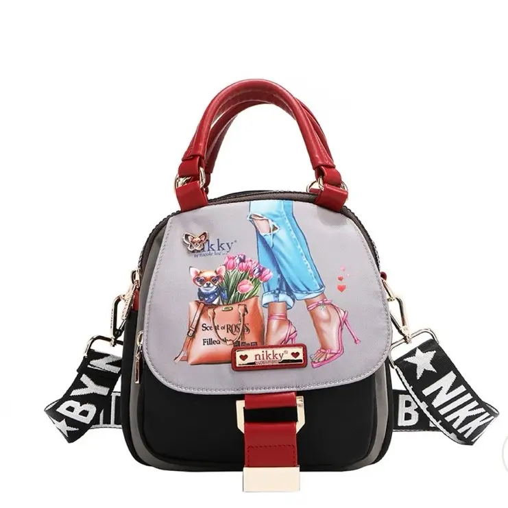 Women's Convertible Handbag-Backpack, 1 Size, Synthetic Material, Casual Style, High-Capacity Design, Magnetic Closure