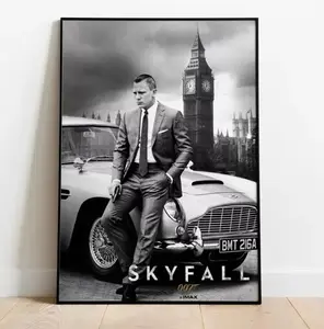 James Bond Poster, Movie Print, Wall Art